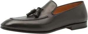 FSJ Men's Classic Leather Tassel Loafers Elegant Slip-On Dress Shoes with Soft Cushioned Insole Formal Casual Wear Shoes Size 4-16 US