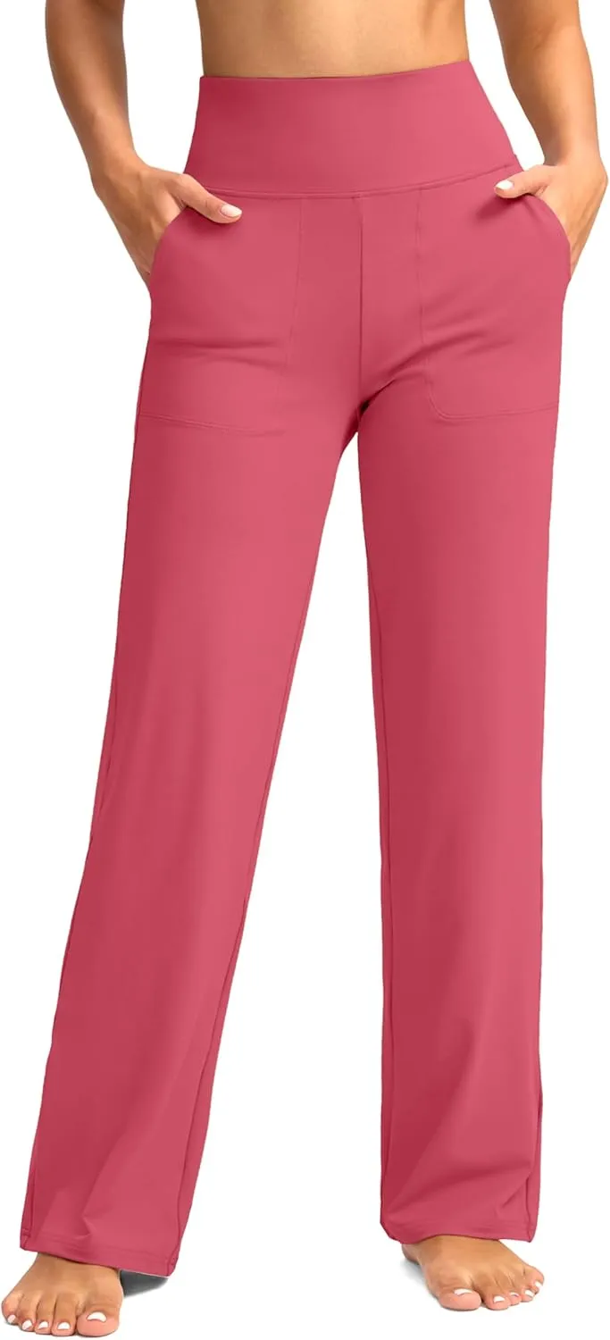 G Gradual Women's Yoga Pants wiht Pockets High Waist Stretch Loose Casual Lounge Sweatpants Petite/Regular/Tall