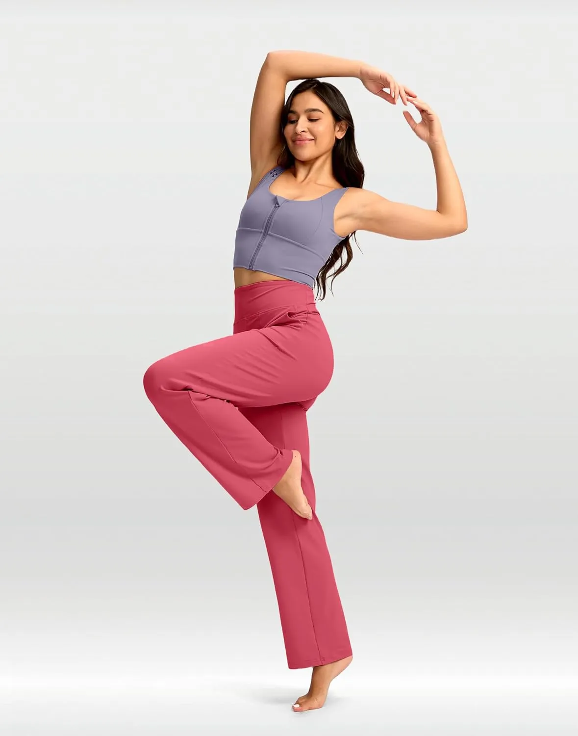 G Gradual Women's Yoga Pants wiht Pockets High Waist Stretch Loose Casual Lounge Sweatpants Petite/Regular/Tall