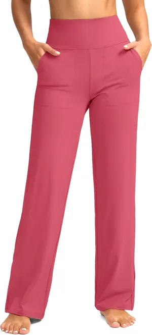 G Gradual Women's Yoga Pants wiht Pockets High Waist Stretch Loose Casual Lounge Sweatpants Petite/Regular/Tall