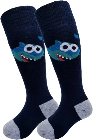 HIGHCAMP 2 Pairs Kids Merino Wool Ski Snowboard Socks Boy Girl Toddler Winter Snow Socks