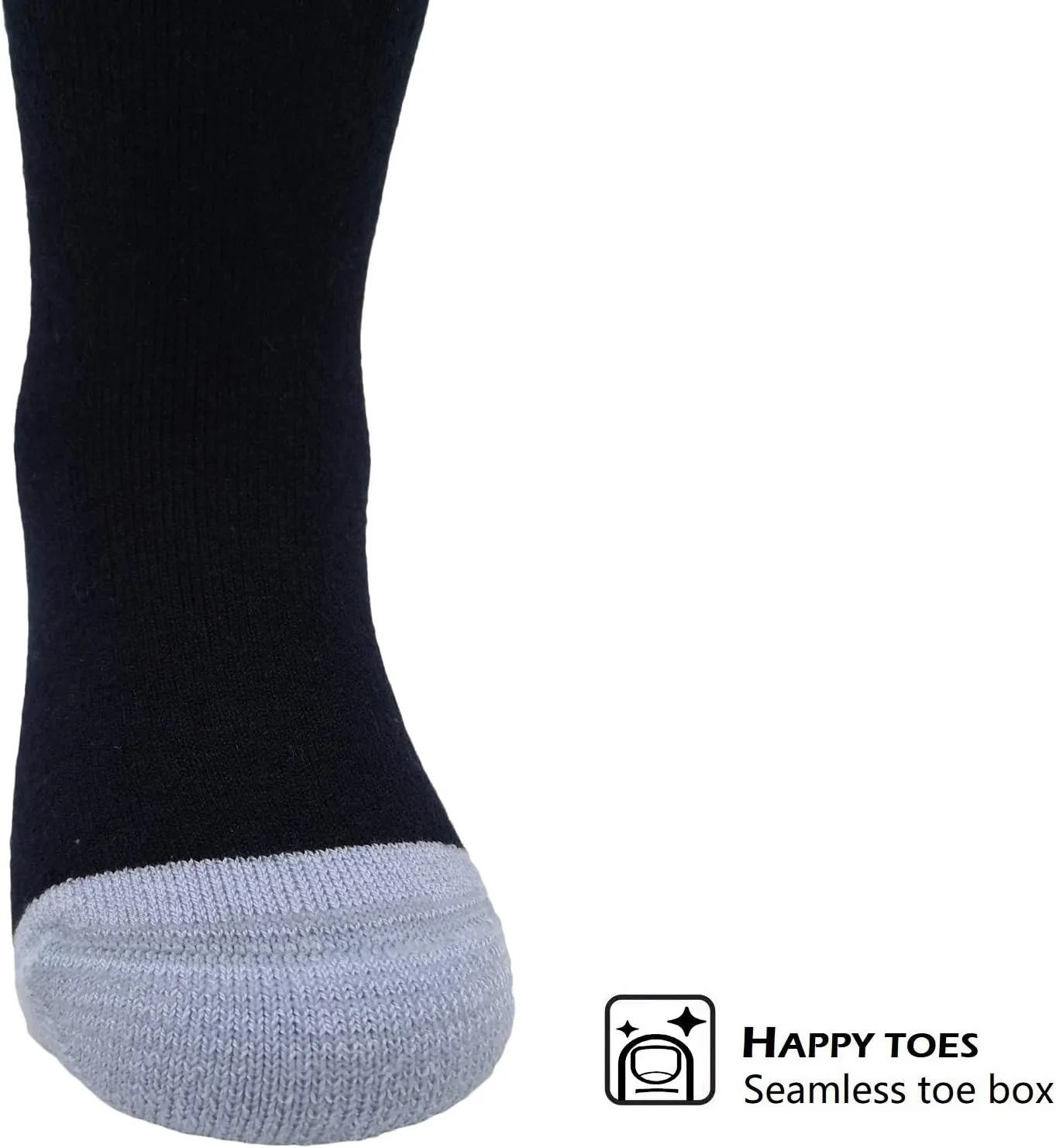 HIGHCAMP 2 Pairs Kids Merino Wool Ski Snowboard Socks Boy Girl Toddler Winter Snow Socks