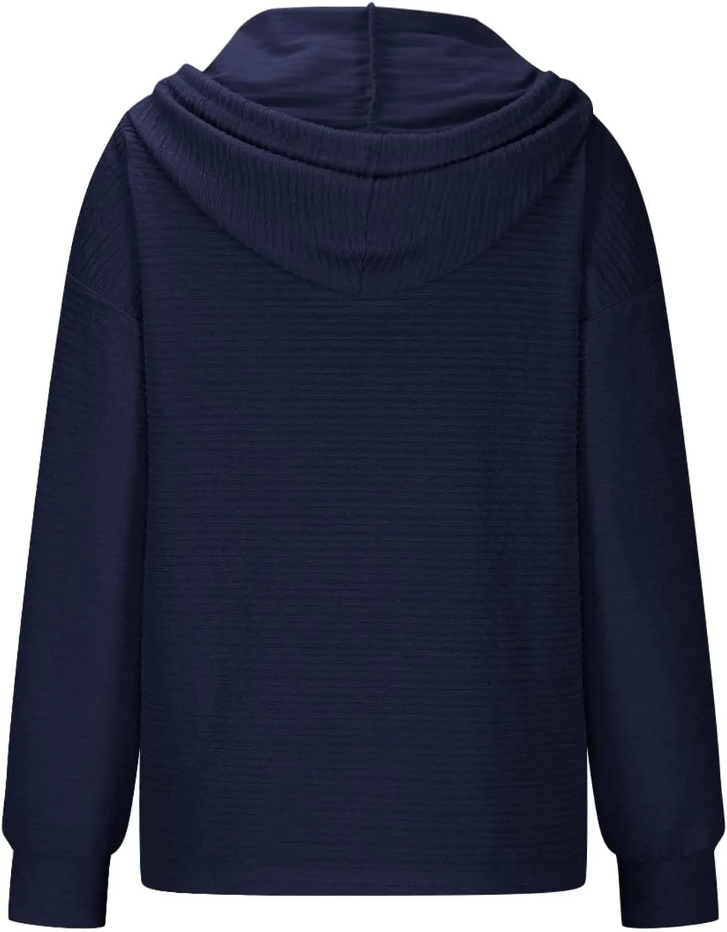 Hoodies for Women Oversized Sweatshirt Pullover Long Sleeve Tops V Neck Plain Color Shirt Sretchy Soft Fall Tops