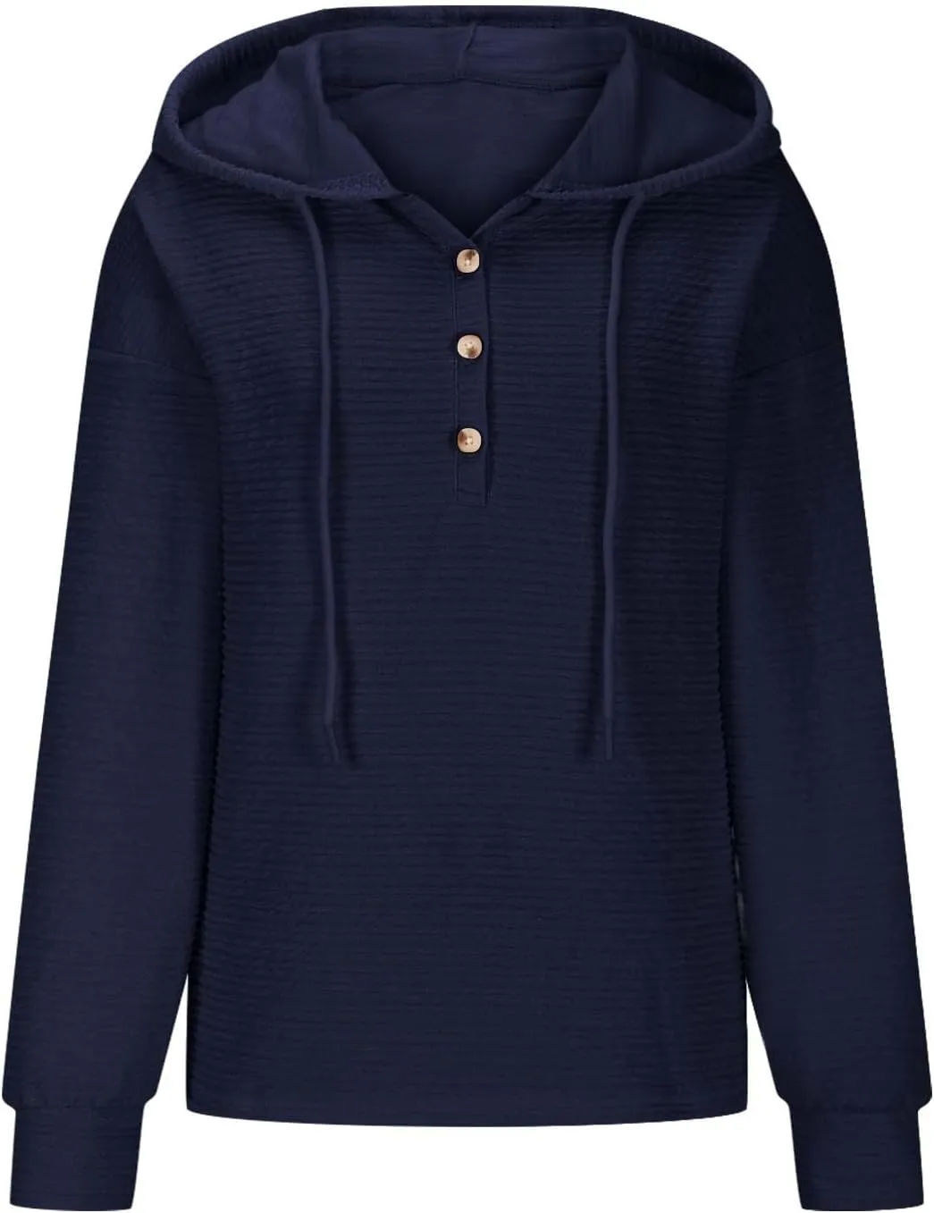 Hoodies for Women Oversized Sweatshirt Pullover Long Sleeve Tops V Neck Plain Color Shirt Sretchy Soft Fall Tops