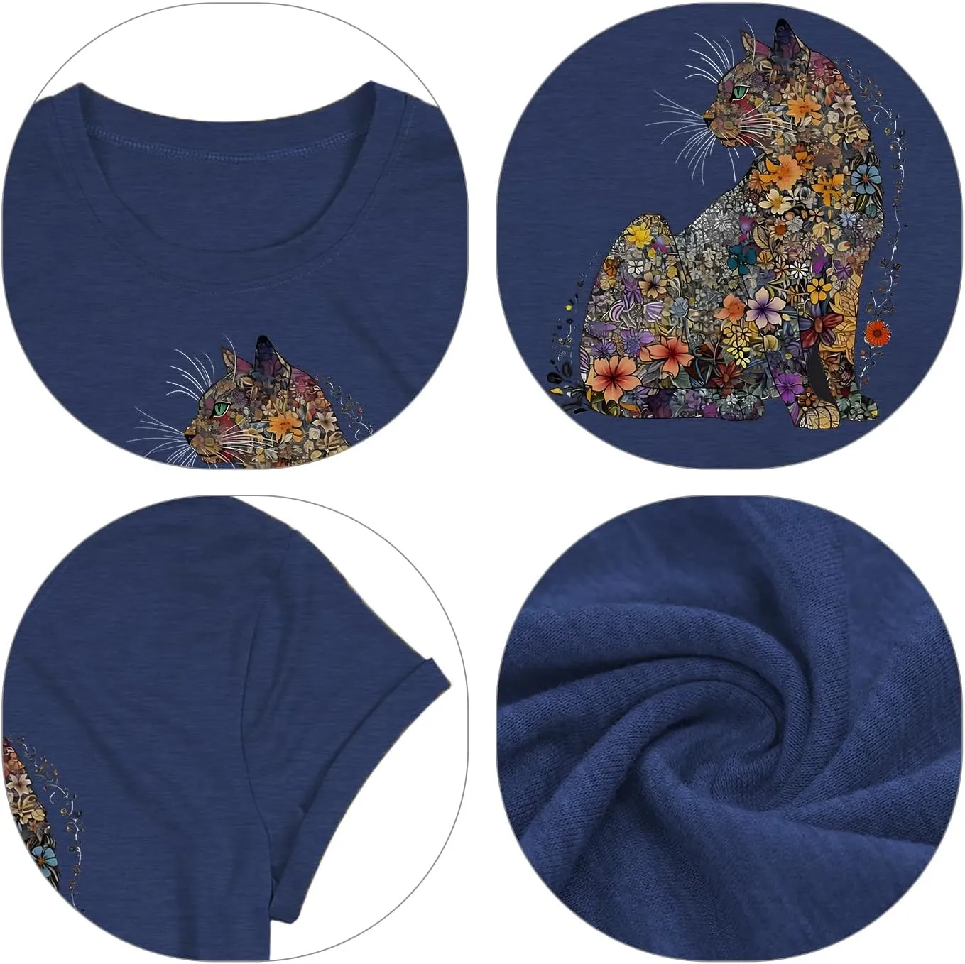 Hummingbird Shirt for Women Funny Women's Flower Graphic Tees Cute Bird Lover Short Sleeve Shirts 