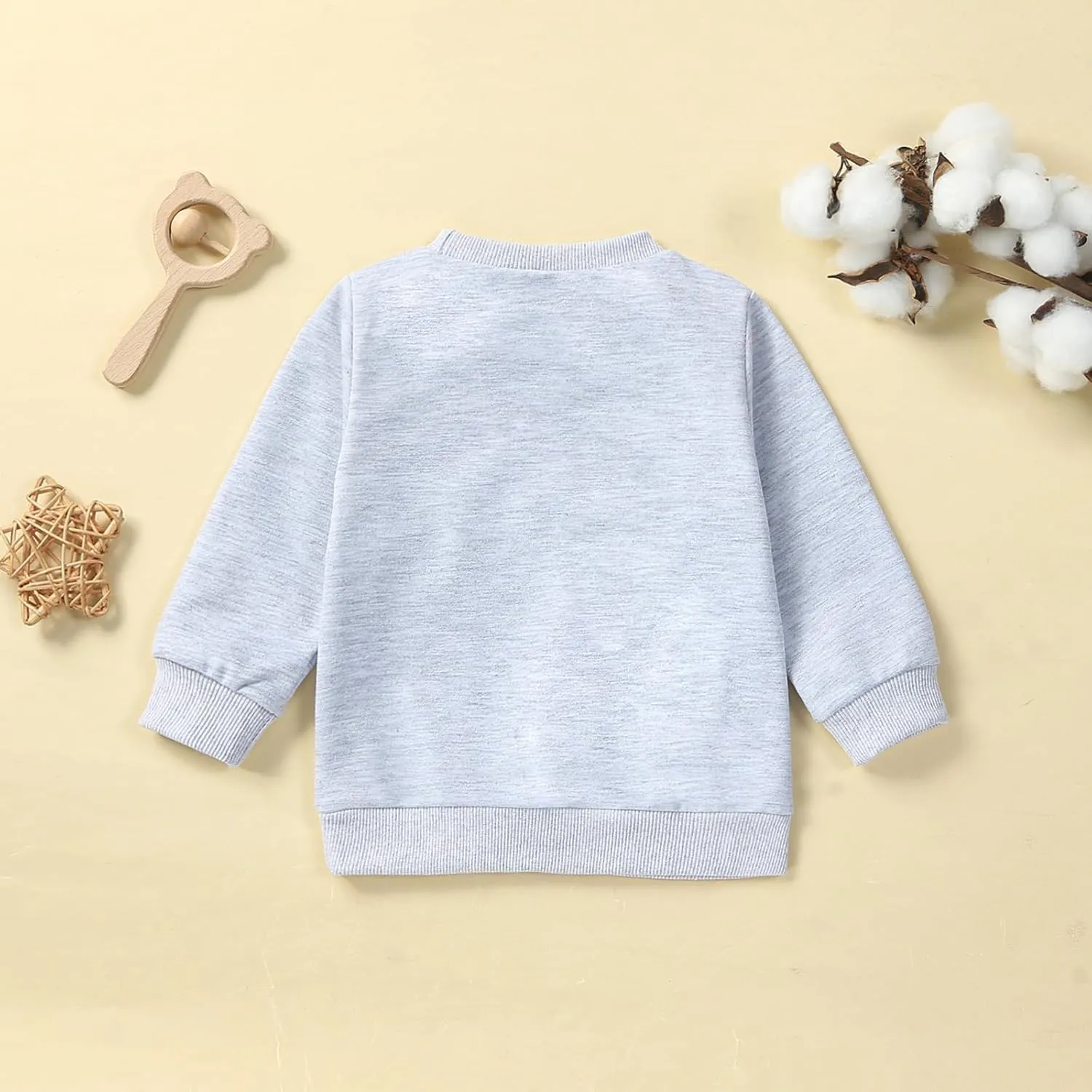 Lesimsam Toddler Baby Boy Girl Christmas Outfit Crewneck Sweatshirt Pullover Tops Cotton Long Sleeve T-Shirt Top Blouse