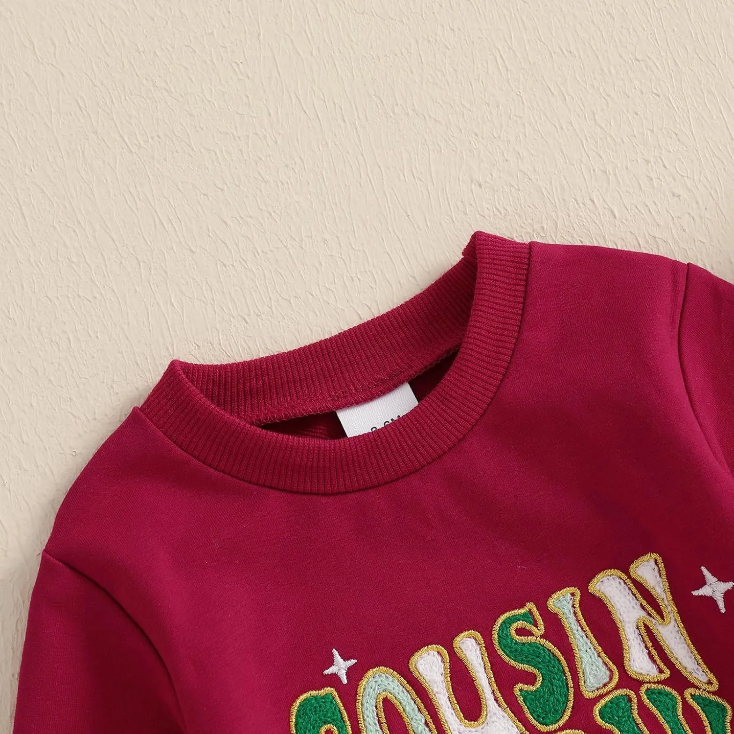 Lesimsam Toddler Baby Boy Girl Christmas Outfit Crewneck Sweatshirt Pullover Tops Cotton Long Sleeve T-Shirt Top Blouse