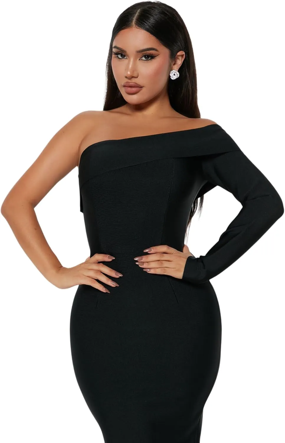 LightlyKiss Women's Bodycon Wedding Guest Dress Formal Cocktail Party Evening Dresses