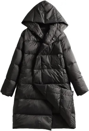 Lightweight Duck Down Coat Women Winter Oversized Ultralight Puffer Jacket Long Female Down Parka Outerrwear
