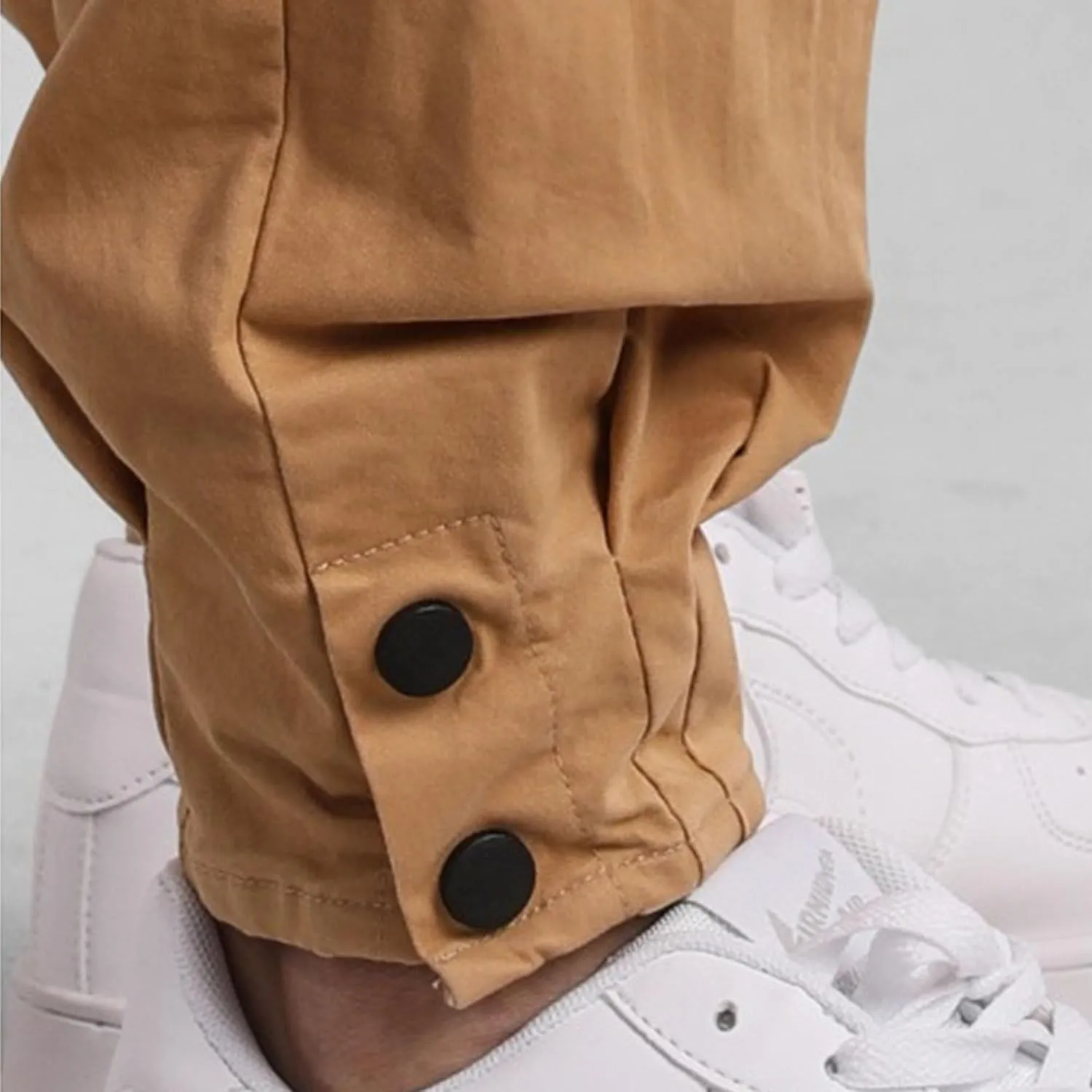 Men's Casual Jogger Pants Outdoor Hiking Twill Track Tapered Pants Lightweight Drawstring Sports Cargo Trousers
