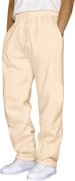 Mens Jeans Pants Men's Casual Sweatpants Elastic Waist Joggers Running Workout Gym Track Golf Pants Multi-Pocket Trousers Chino Pant Skinny