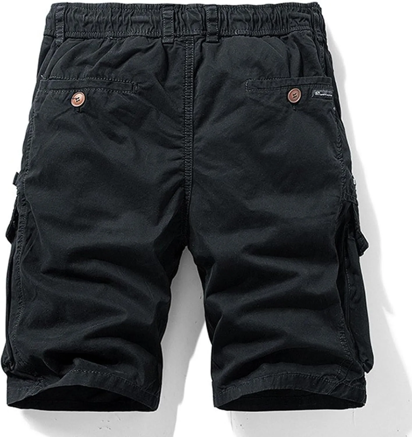 Men's Relaxed Fit Outdoor Jean Trunk Cotton Twill Lightweight Cargo Shorts Zipper Pockets Solid Hiking Short Pants