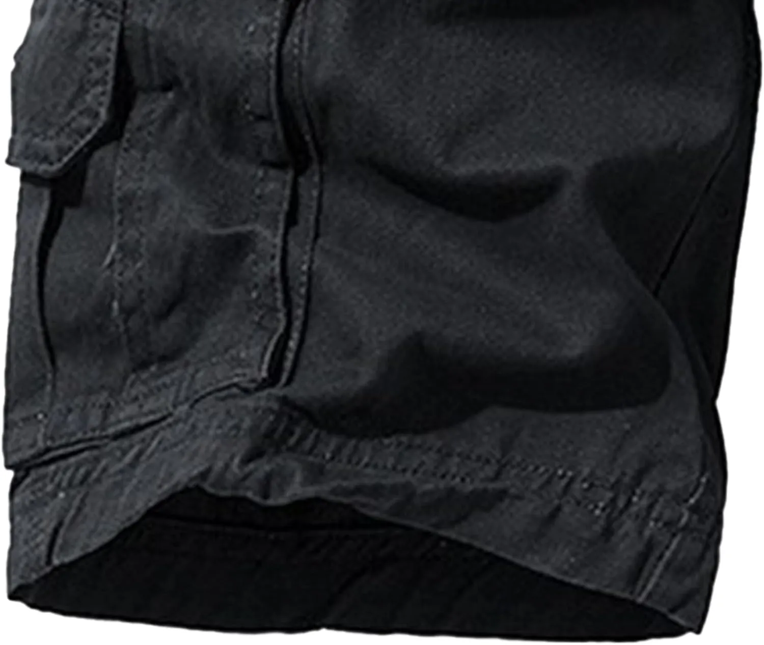 Men's Relaxed Fit Outdoor Jean Trunk Cotton Twill Lightweight Cargo Shorts Zipper Pockets Solid Hiking Short Pants