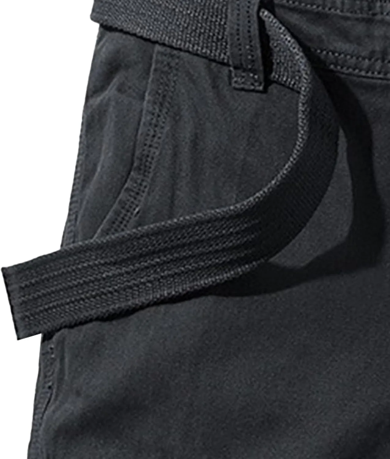 Men's Relaxed Fit Outdoor Jean Trunk Cotton Twill Lightweight Cargo Shorts Zipper Pockets Solid Hiking Short Pants