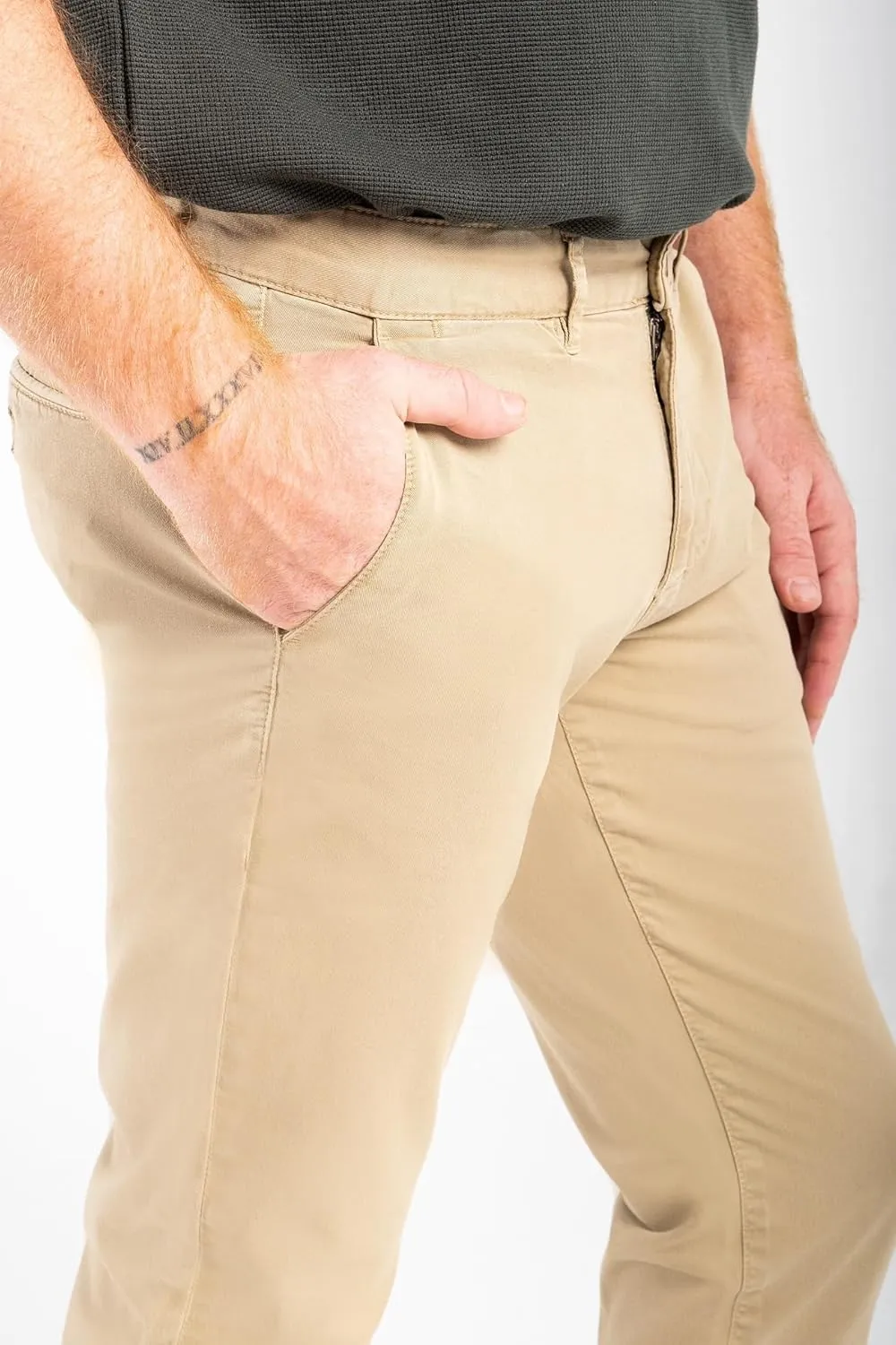 Mens Slim Fit Chino Pant with Pocket Casual and Office Work