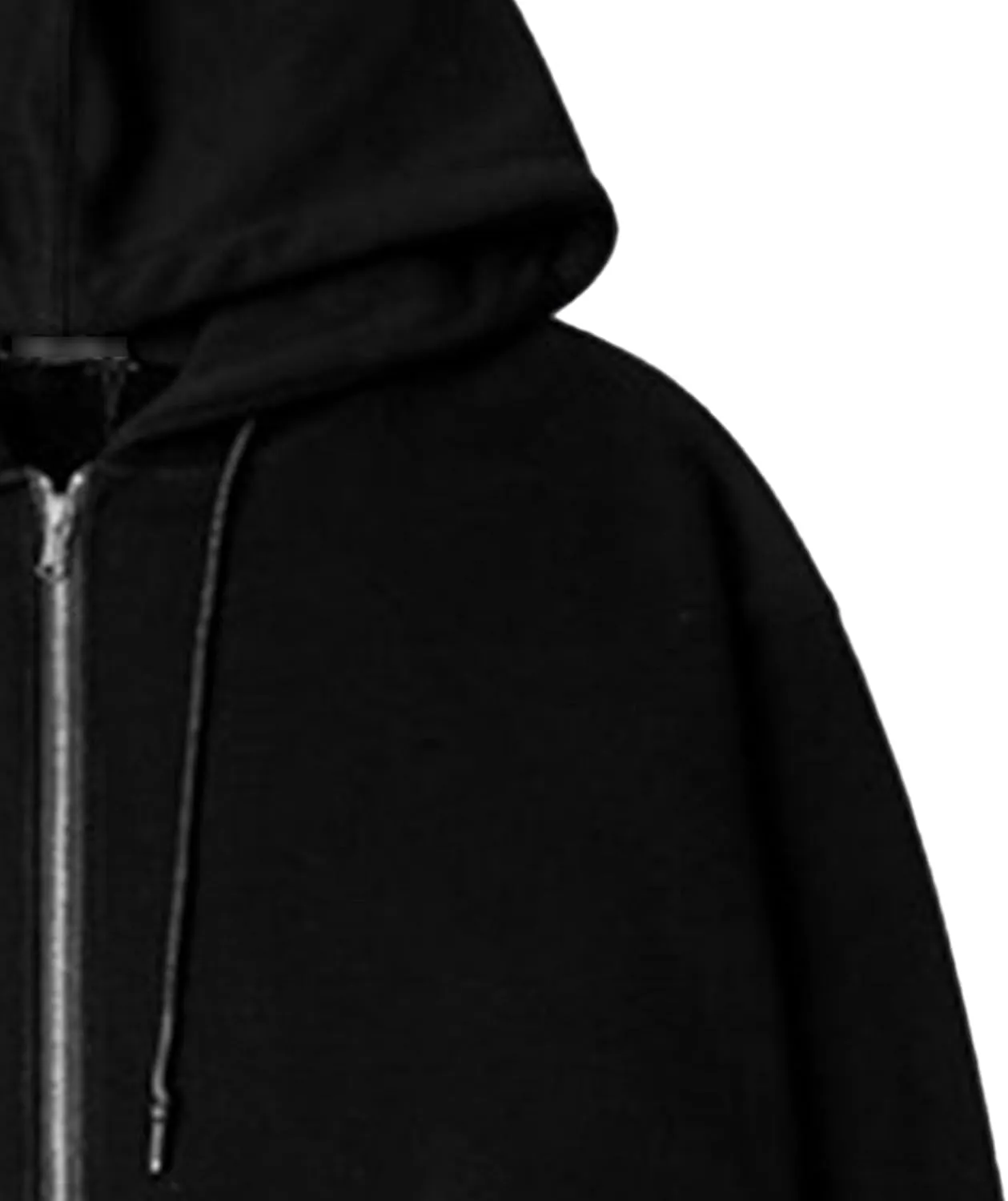 Men's Solid Color Zipper Sweatshirt Male Pockets Full Zip Hooded Pullover Ultimate Heavyweight Hoodie