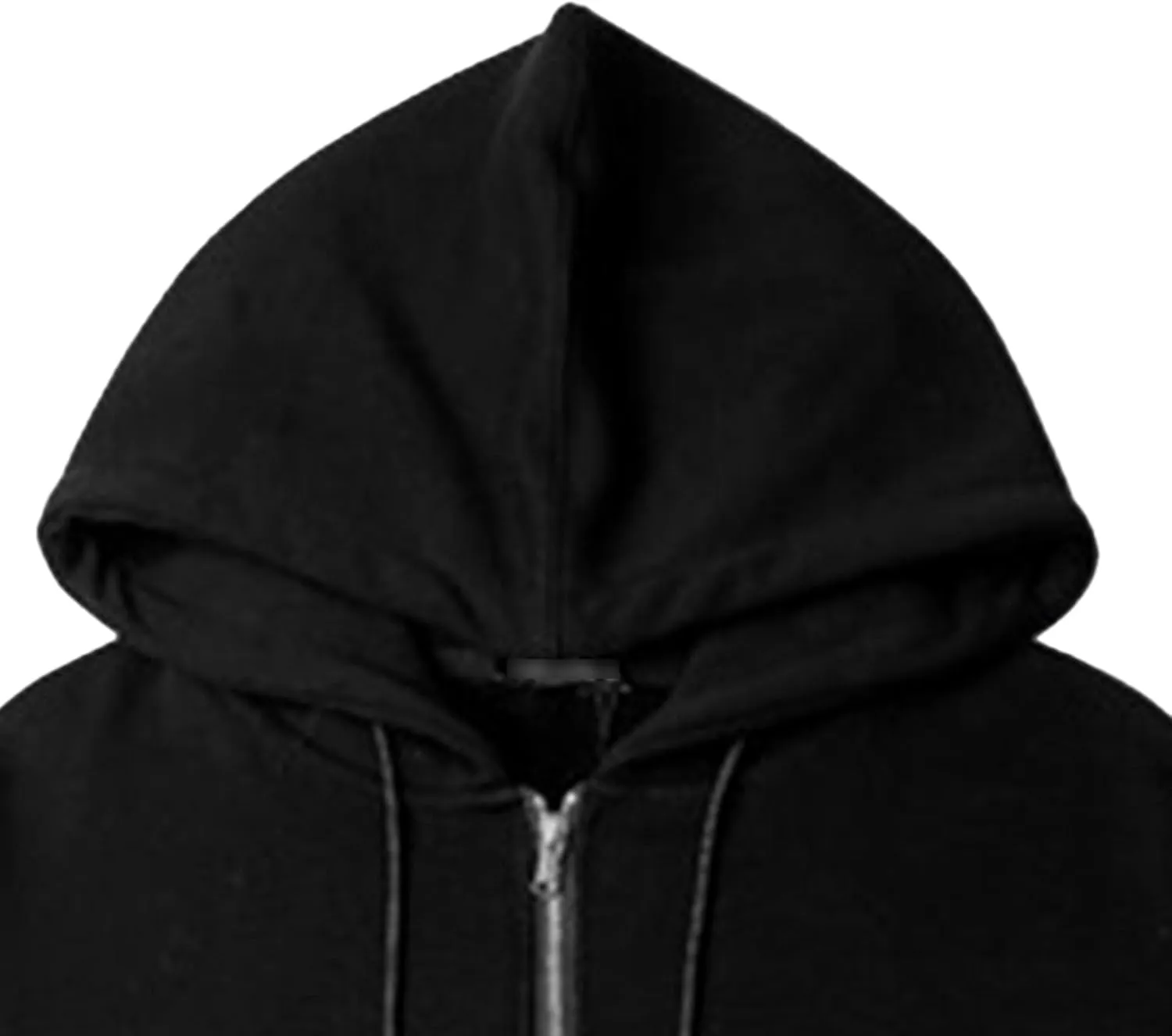Men's Solid Color Zipper Sweatshirt Male Pockets Full Zip Hooded Pullover Ultimate Heavyweight Hoodie