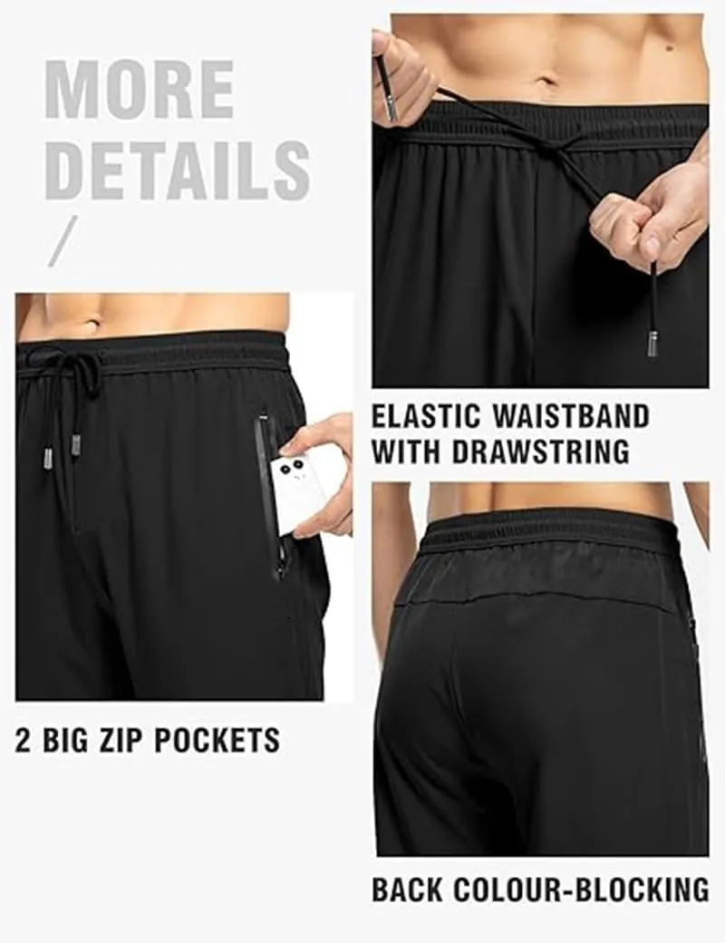 Men's Sweatpants Joggers Drawstring Waist Tapered Athletic Pants Lounge Pants with Pockets