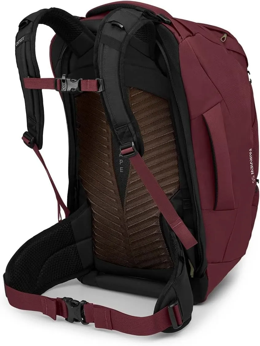 Osprey Fairview 55L Women's Travel Backpack, Zircon Red