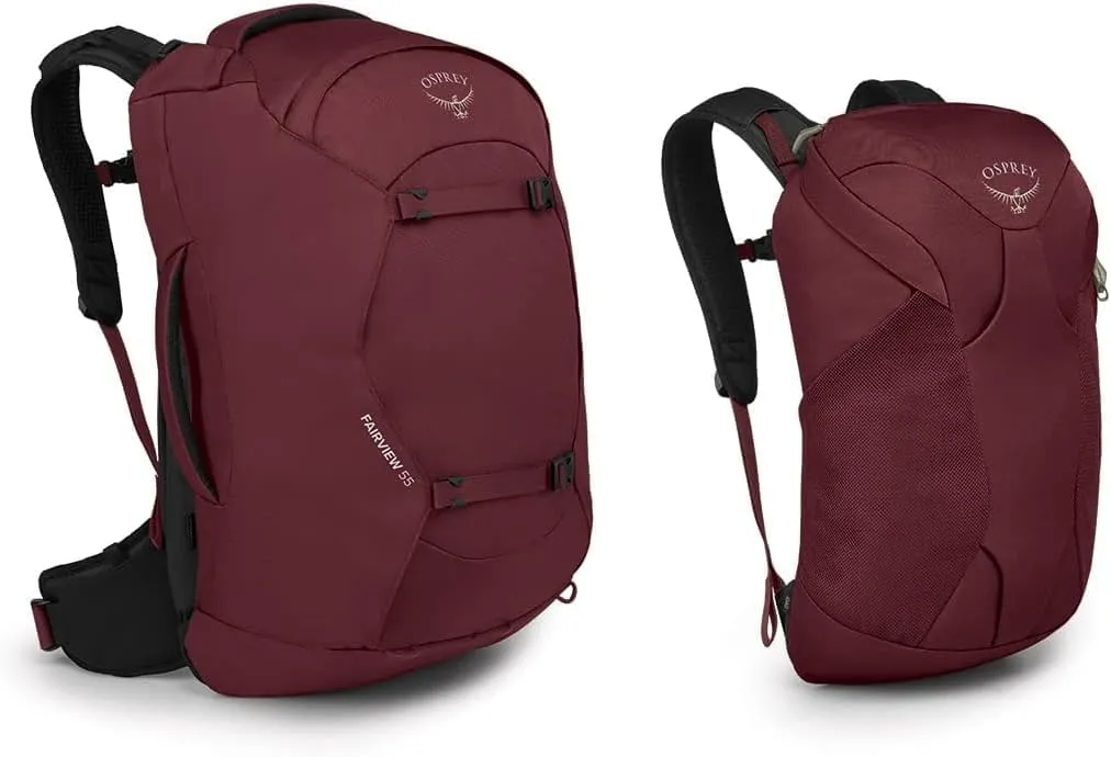 Osprey Fairview 55L Women's Travel Backpack, Zircon Red