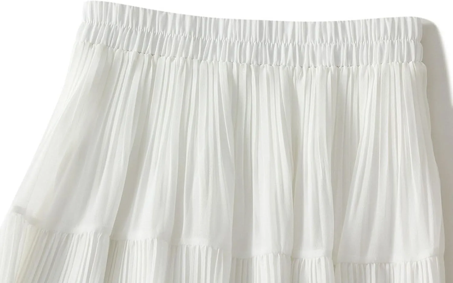 Pleated Midi Skirt for Women High Waist Flowy Long Skirts Casual A-Line Skirt for Daily Outfits