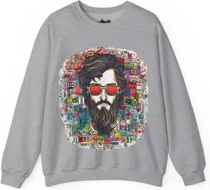Psychedelic Unisex Sweatshirt, Matching Sneaker Shirt, Boyfriend Gift, Dad Birthday, Heavy Blend Crewneck, Gift For Him