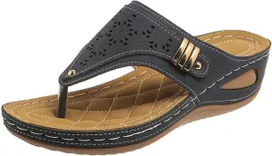 Sandals Women Dressy Summer Flat Cute Casual Beach Shoes Comfortable Orthopedic Slippers Orthotic Thong Flip Flops