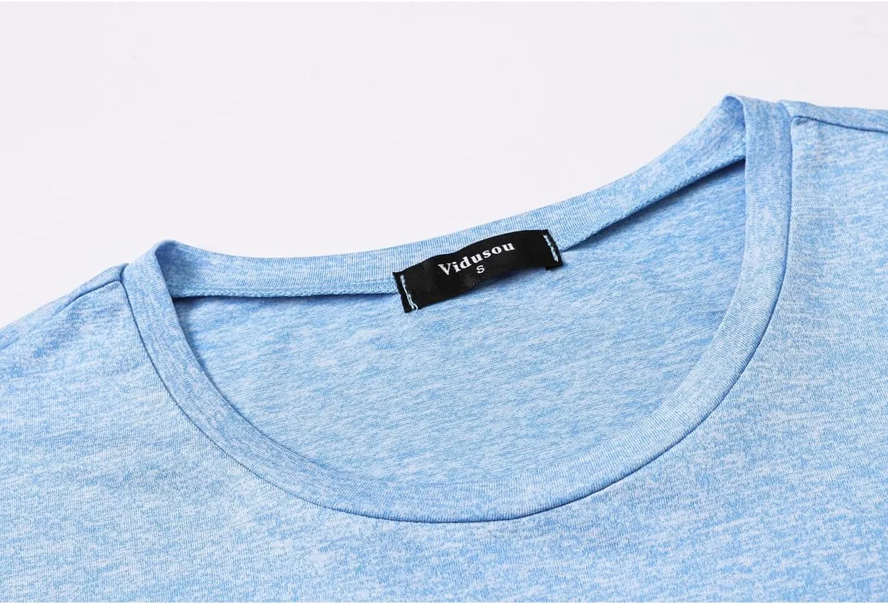 Short Sleeve Workout Tops for Women Crewneck Exercise Running Yoga Shirts