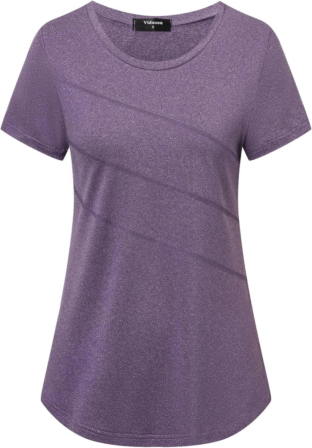 Short Sleeve Workout Tops for Women Crewneck Exercise Running Yoga Shirts