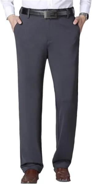 Summer Elastic Casual Pants, Straight High Waist Elastic Business Casual Pants for Middle-Aged