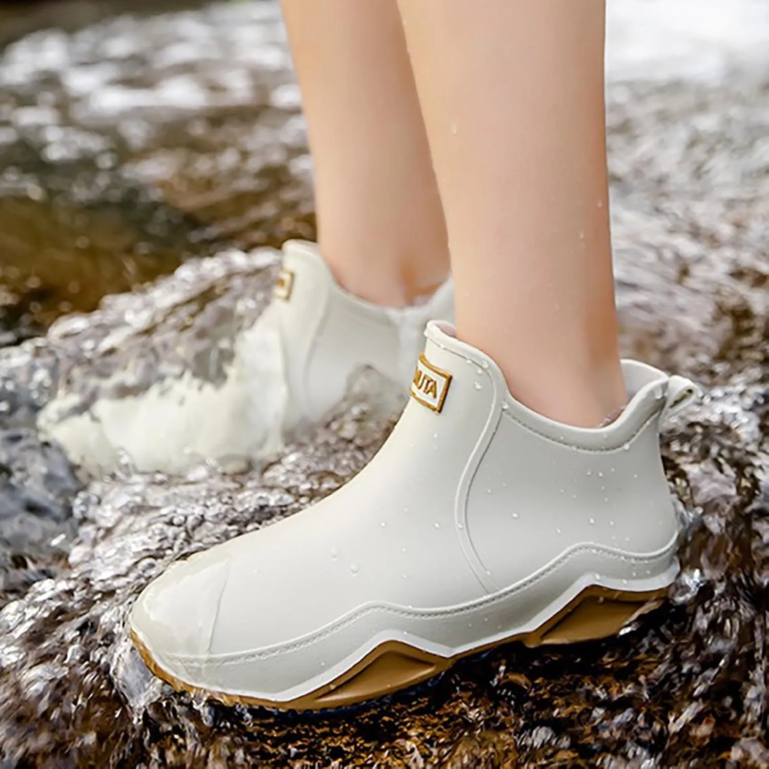 Water Shoes for Women Outdoor Slip Durable Couple Rain Boots Women Size 12 Rain Boots