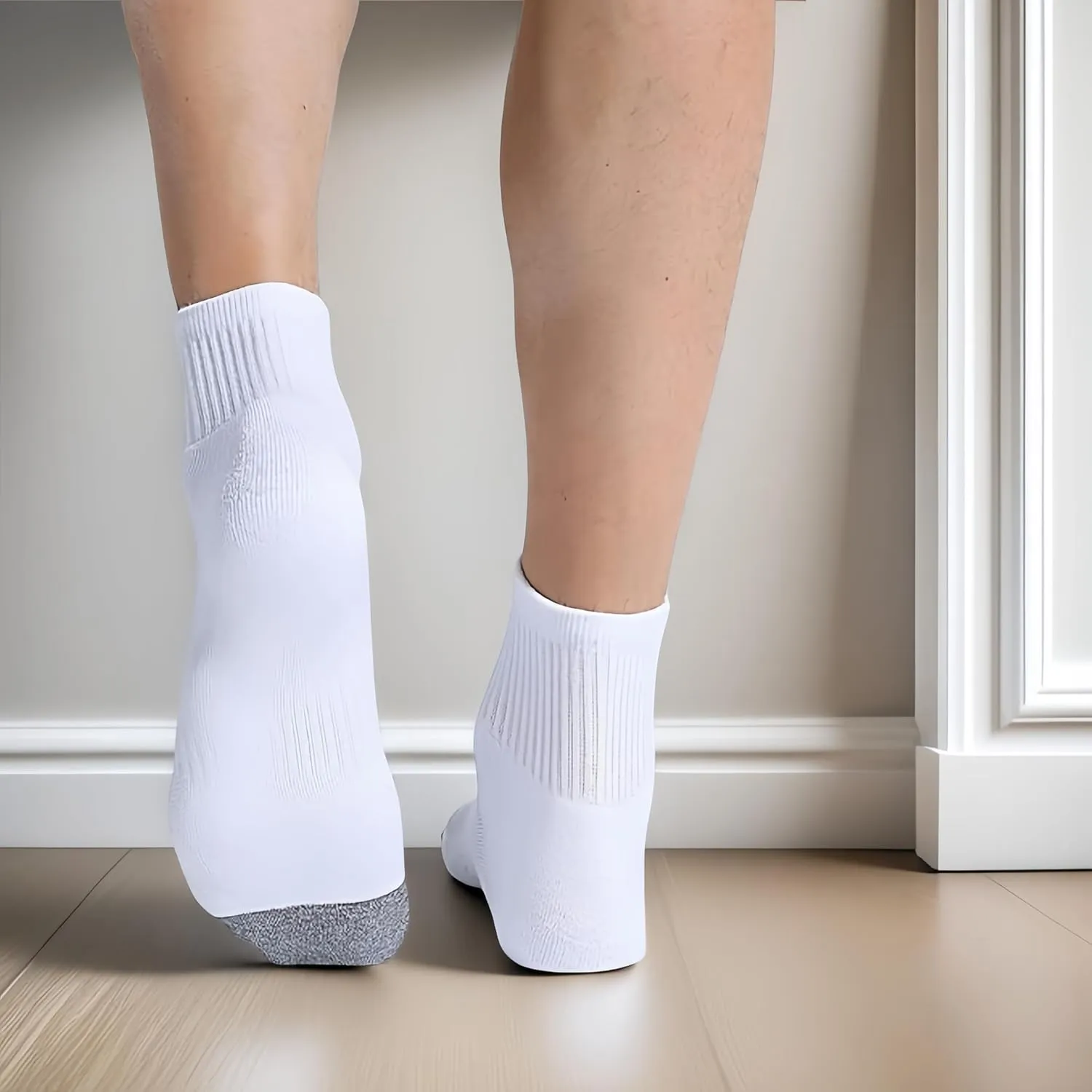 Women Ankle Socks Athletic Thick Cushioned Running No Show Sports Socks Low Cut Socks5 Pair Pack