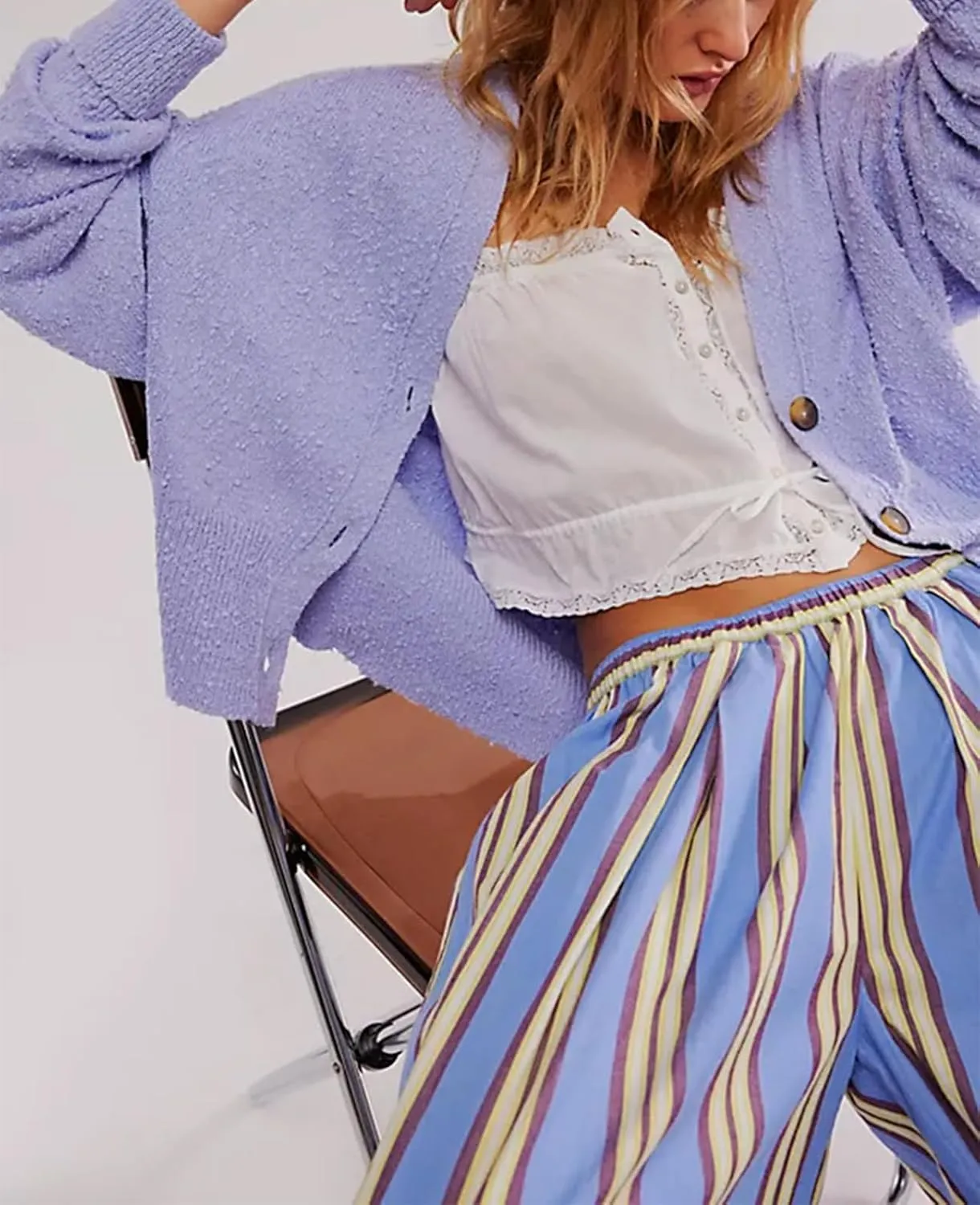 Women Knitted Cardigan Sweaters Long Sleeve Button Down Ribbed Knit Sweater Tops Y2k Cropped Cardigans Streetwear
