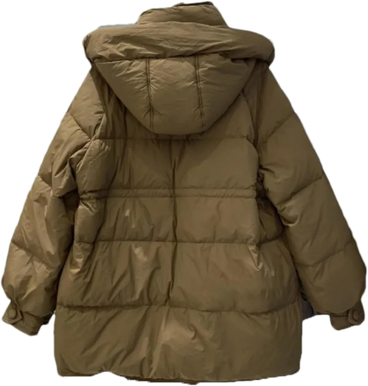 Women Winter Coats Hooded Down Jacket Mid-Length Parkas Fashion Down Puffer Coat