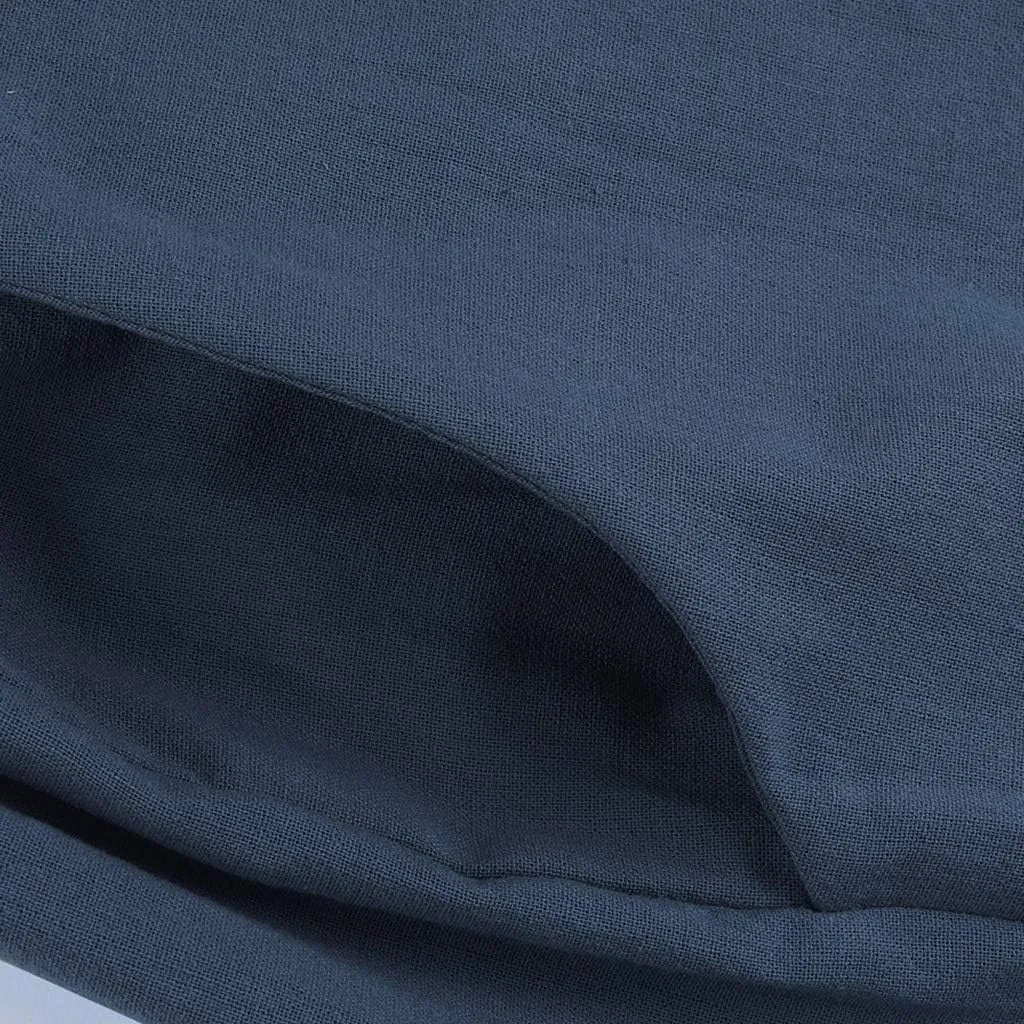 Women's Cotton Linen Casual Pants Summer Elastic High Waist Palazzo Trousers Loose Comfy Beach Trousers Sweatpants