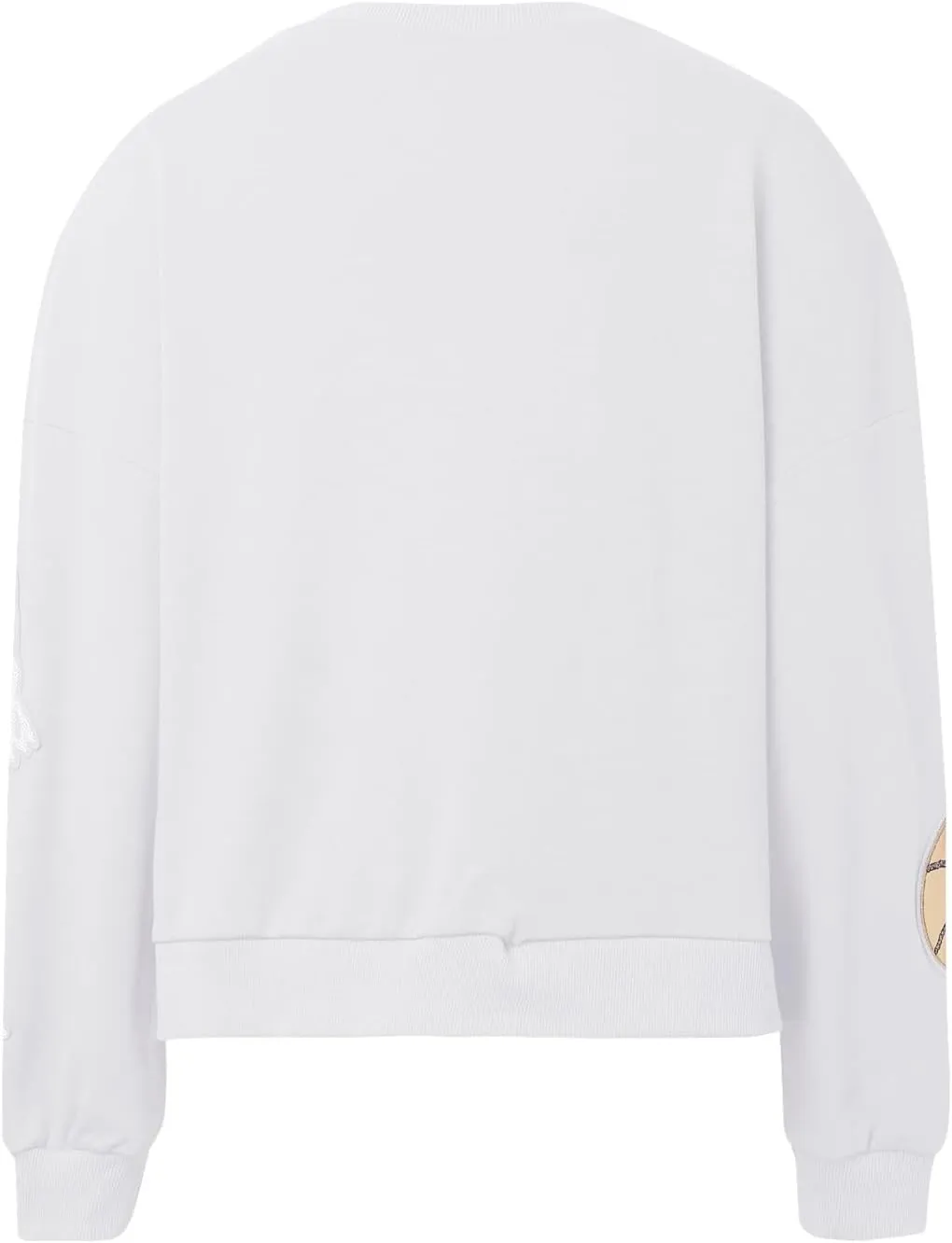 Womens Cropped Sweatshirt Sparkle Basketball Hoop Sequin Print Pullover Tops Crewneck Oversized Long Sleeve Jumpers