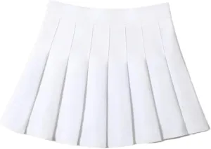 Women's Fashion Pleated A-Line Mini Short Skirt with Elastic Waist for Ladies Girls