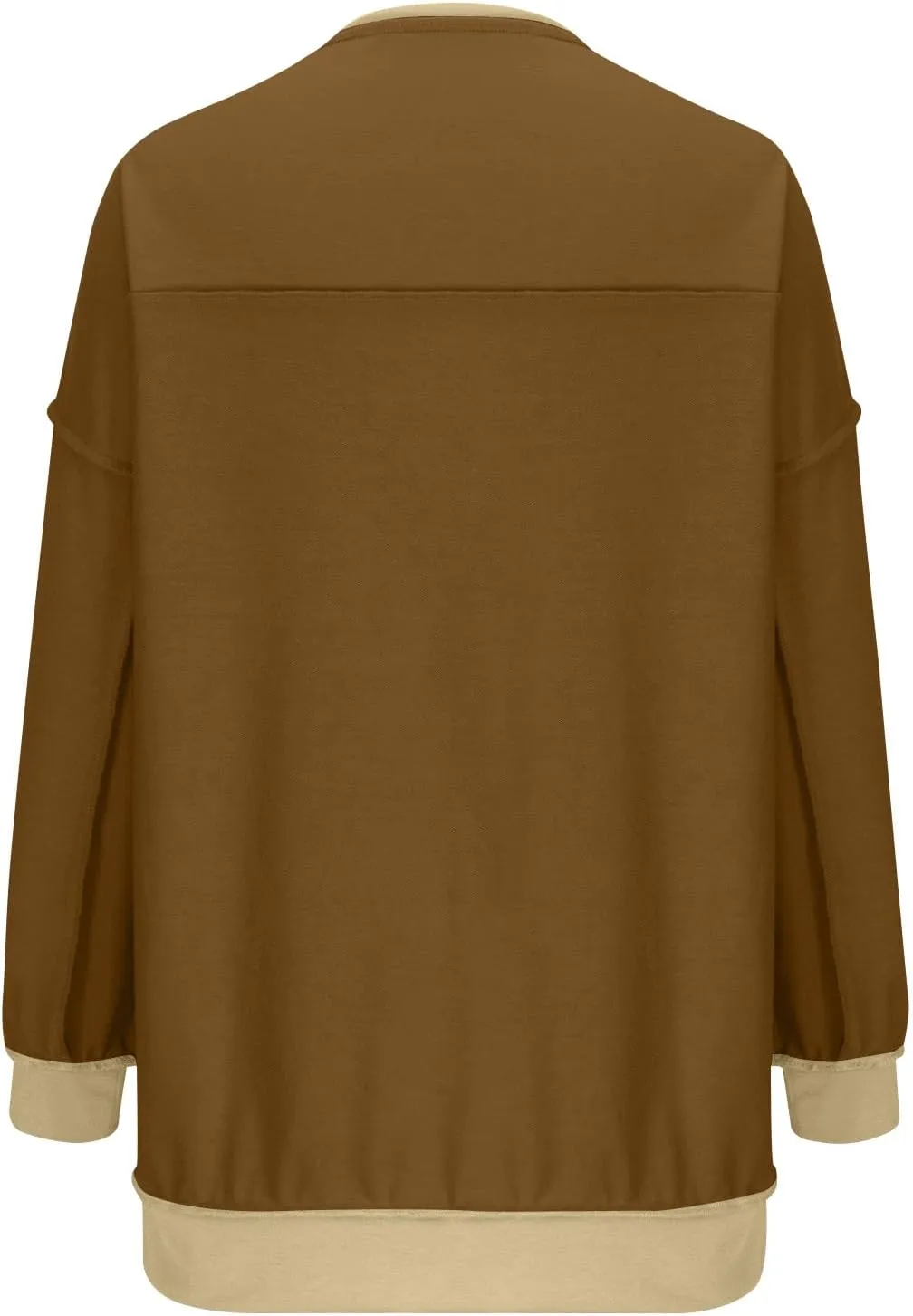 Women's Oversized Sweatshirt Casual Long Sleeve Button Henley Neck Pullover Tunic Tops Outfits Spring Fall Pullover