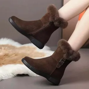 Women's Round Toe Winter Snow Boots