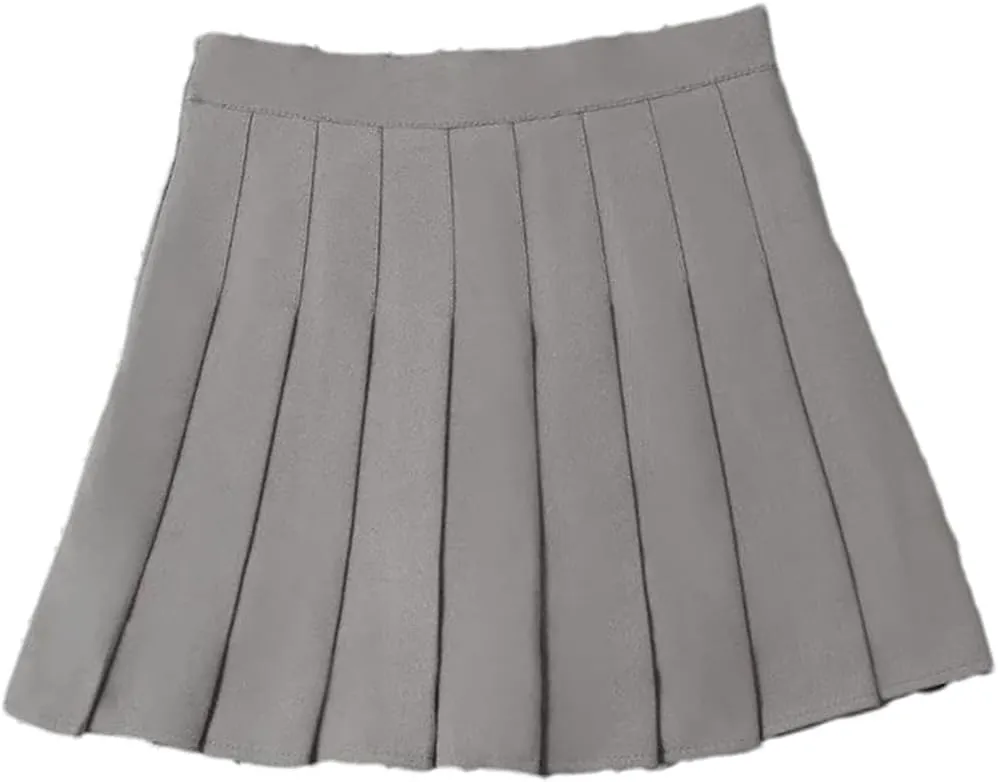 Women's Summer High Waist Mini Pleated Skirt  School Girl Uniform Skirt Casual Tennis Skirts