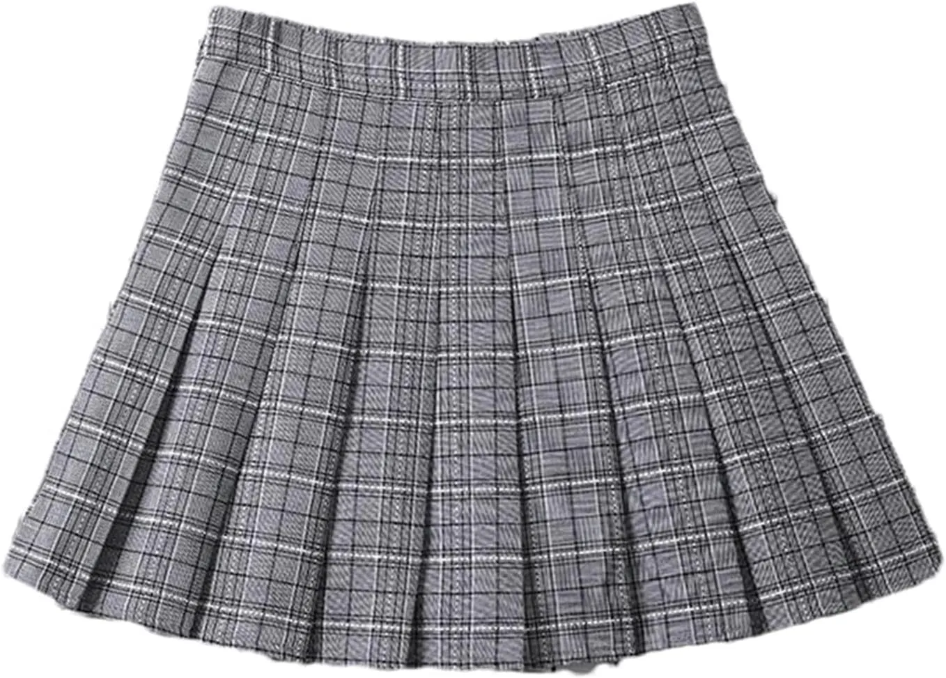 Women's Summer Pleated A-Line Short Mini Skirt  Elegant Plaid Tennis Skirts for Girls Skater Skirt