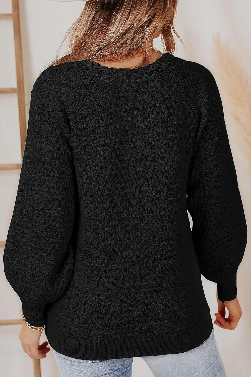 Womens Turtleneck Long Sleeve Knit Pullover Sweaters Solid Fall Winter Casual Spilt Hem Sweater Tops