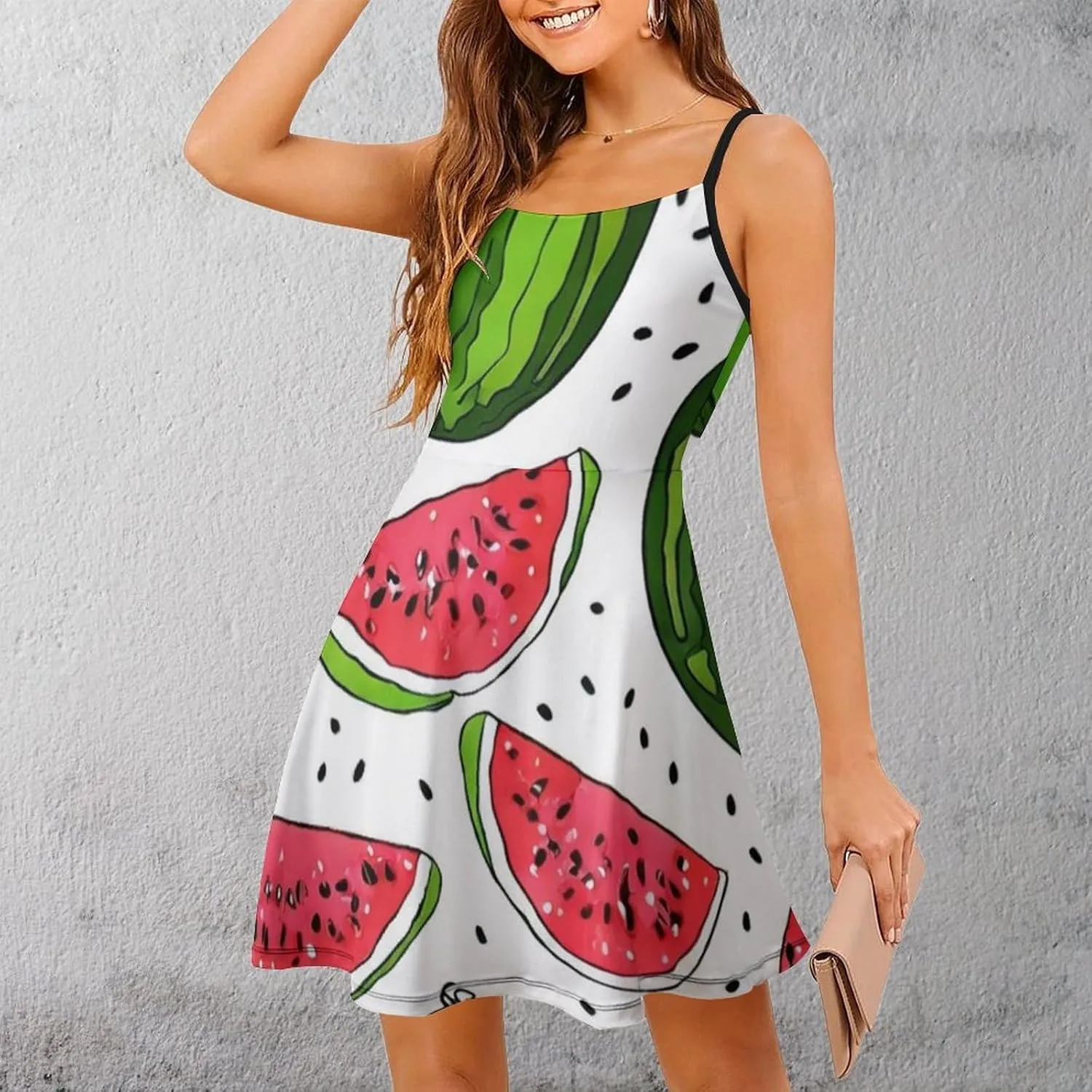 Women's U-Neck Sleeveless Midi Tank Dress for Party Holiday Beach