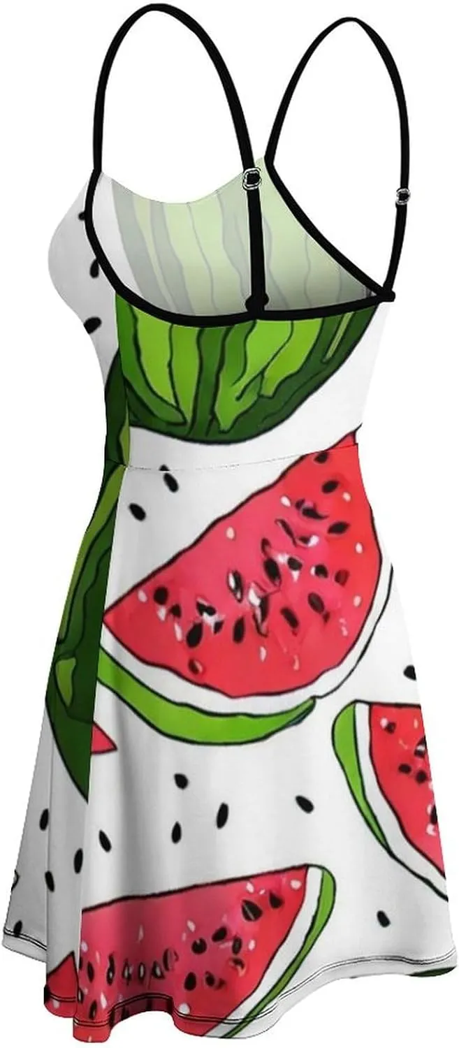 Women's U-Neck Sleeveless Midi Tank Dress for Party Holiday Beach