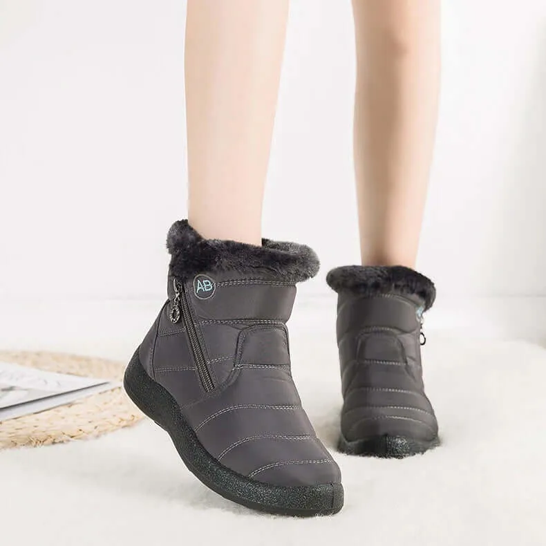 Women's Warm Fur-Trimmed Winter Snow Boots
