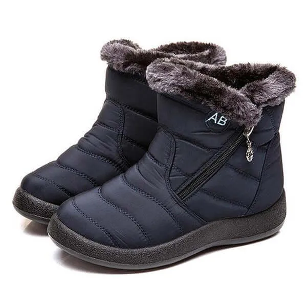 Women's Warm Fur-Trimmed Winter Snow Boots