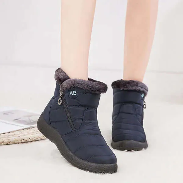 Women's Warm Fur-Trimmed Winter Snow Boots