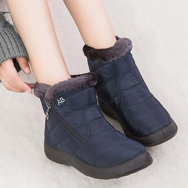 Women's Warm Fur-Trimmed Winter Snow Boots
