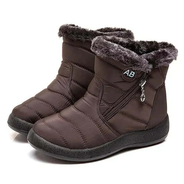 Women's Warm Fur-Trimmed Winter Snow Boots