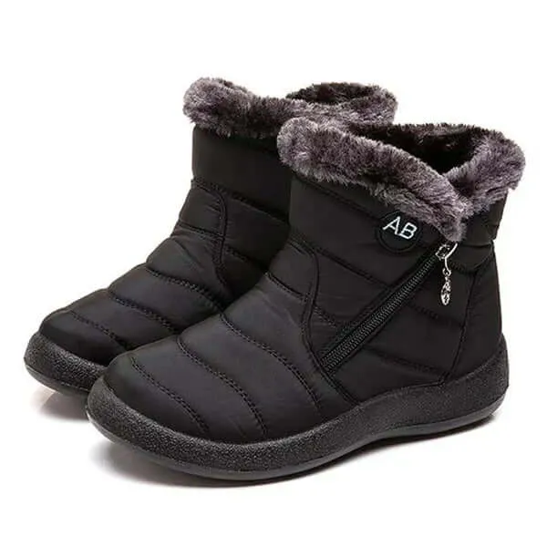 Women's Warm Fur-Trimmed Winter Snow Boots